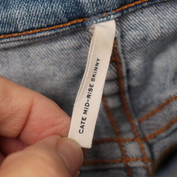 Rag & Bone Cate Mid Rise Distressed Skinny Jeans size 28 - Picture 4 of 5